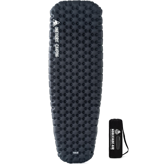 Каремат надувний OneTigris NOBLEJADE 10 см для кемпінгу, туризму, автомобіля (R-7.3) з помпою
