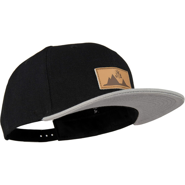 Кепка бейсболка Jumping Bird • Унісекс • Знімний козирок • Легка, регульована, чорно-сіра