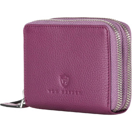 VON HEESEN Leather Wallet with RFID Blocker - Wallet for Women & Men made of Genuine Leather - Wallet with Coin Pocket - Purse for Women and Men in Pink