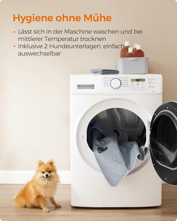 Підстилка для собак Feandrea, 2 шт., 122 x 91 см, XL, сіра, витривала, не слизька, супер вбираюча, PTD036G01