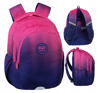 Багатовідсіковий шкільний рюкзак CoolPack, синій/рожевий, 21 л