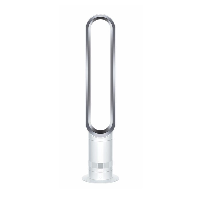 Турбовентилятор Dyson Cool™ AM07 Air Multiplier™ (білий/сріблястий) - безлопатевий, потужний, з технологією Air Multiplier™