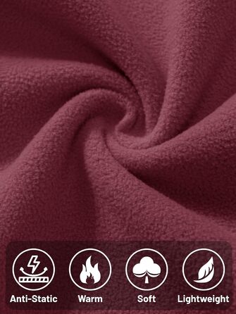 TACVASEN жіноча флісова жилетка для активного відпочинку, без рукавів, тепла жилетка з кишенями на блискавці, спортивна жилетка для жінок, колір: бордовий