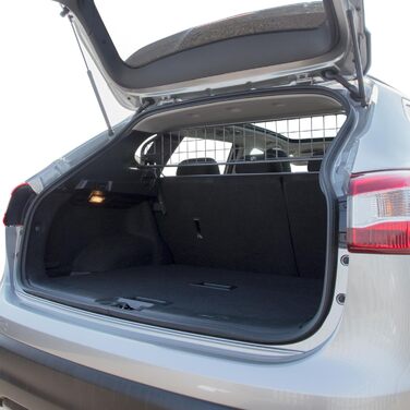Сітка для собак Travall, сумісна з Nissan Qashqai (2013-2021) та Rogue Sport (2017-2019), з панорамним дахом. Надійна перегородка для багажника, захист від тварин.