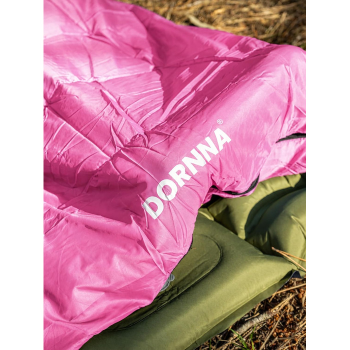 Універсальний спальний мішок для дорослих та дітей на 4 сезони, ultralight спальник для кемпінгу, походів та подорожей (Рожевий)