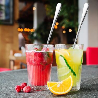 Набір ложок DoubleS Lange Latte Macchiato: 6 шт. з нержавіючої сталі для кави, чаю, коктейлів та десертів