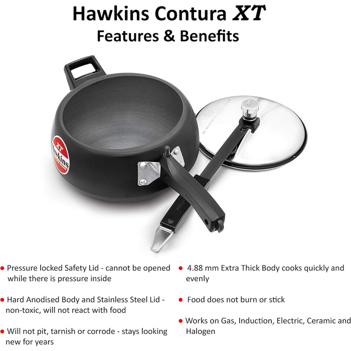 Скороварка HAWKINS 3,5 л, нержавіюча сталь, срібляста