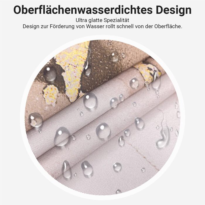 Штора для душу 180x200 см, коричневий мармур, поліестер, з утяжеленим краєм, антигрибкова, водовідштовхувальна, з кільцями (1 шт)