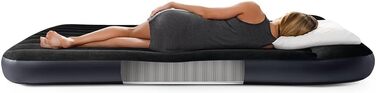 Надувний матрац Intex Dura Beam Pillow Rest King 182x203x25 см чорний (без насоса)
