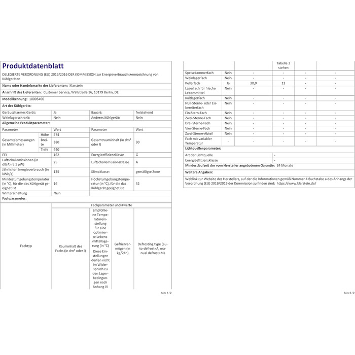 Klarstein Mini Холодильник для кімнати 30л: міні-холодильник для напоїв та косметики, міні-бар, компактний та тихий холодильник, регульовані полиці, міні-холодильник для догляду за шкірою 5-15°C