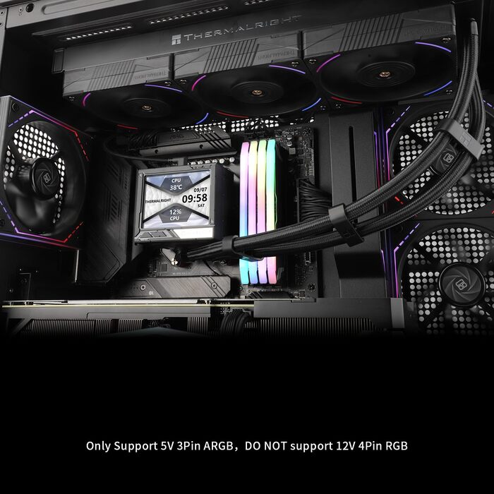 Thermalright Mjolnir Vision 360 ARGB: Смарт-рідинний кулер для CPU з IPS-дисплеєм, підтримка AM4/AM5/LGA1700/1851