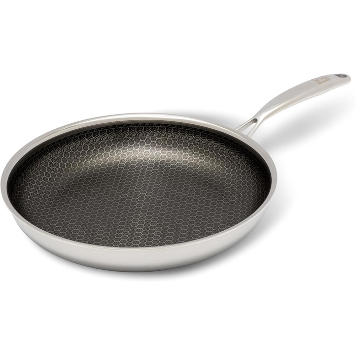 Сковорода HENSSELERS® 28 см - універсальна для всіх типів плит, антипригарне покриття, індукція, стійка до порізів та подряпин