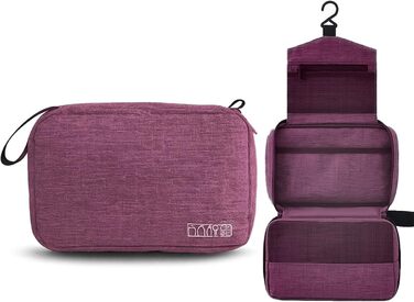 Чоловіча сумка-органайзер для туалетних аксесуарів з гачком, водонепроникна, для подорожей (фіолетовий)