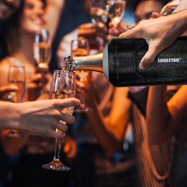 Охолоджувач для вина з кришкою, 750 мл, з нержавіючої сталі, для вина, шампанського, секту, для відпочинку на природі, подарунок для поціновувачів вина, білий (чорний райдужний)