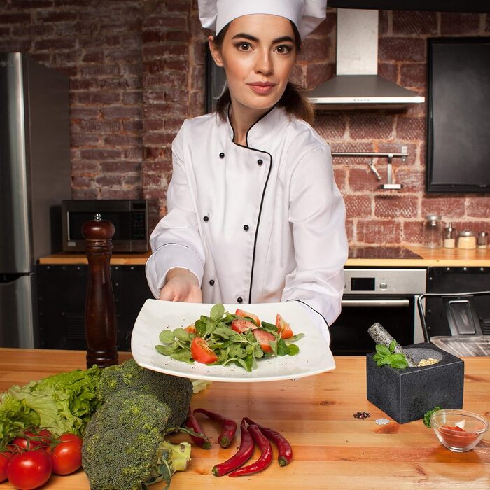 Ступка гранітна Relaxdays з товкачиком, 500 мл, для спецій та трав, полірована, темно-сіра (14,5x14,5 см)