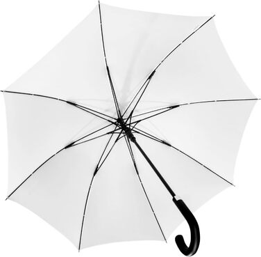 iX-brella Fiberglass Automatic Folding Umbrella with Raindrop Wetprint - Color Changing Umbrella (White)