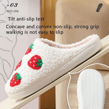Тапочки домашні жіночі та чоловічі зимові теплі з м'якою підкладкою. Модель 'Клубніка' (38/39 EU)