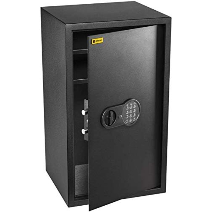 Домашній сейф HomeSafe HV24E з електронним замком, 20x44x38 см (ВxШxГ) - для грошей, ювелірних виробів, документів, ноутбука