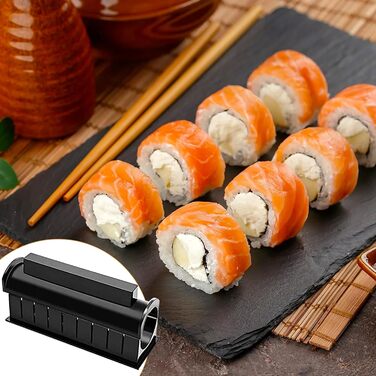 Набір для приготування суші INHEMI - 10 частин, для початківців, DIY, чорний