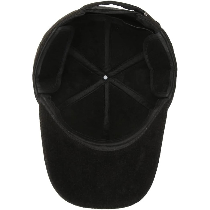Чоловіча кепка-шапка на зиму, 57-61 см (чорний)