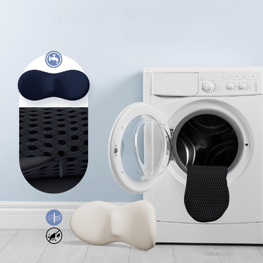 Ортопедична подушка під поперек з ефектом пам'яті (Memory Foam) для сну, авто та крісла