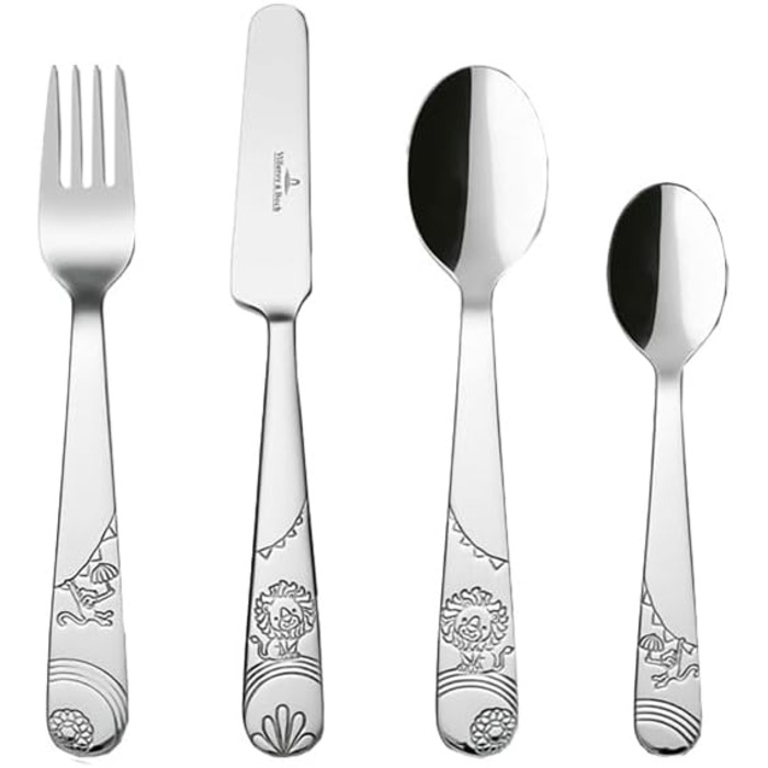 Набір дитячого посуду Villeroy & Boch Boho Kids 'Roar like a lion' (4 шт.) з нержавіючої сталі, для дітей