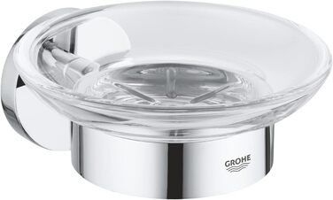 GROHE Start Soap Dish with Holder (Material: Glass/Metal, concealed mounting), chrome, 41193000
