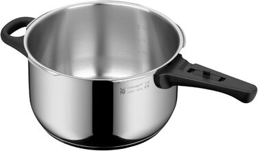 Швидковарка WMF Perfect One Induktion 8,5 л з нержавіючої сталі, для приготування на пару, з великим звуковим сигналом, 2 режими, знімний ручка кришки