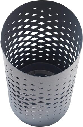 ACAZA Metal Umbrella Stand with Water Tray, Grey