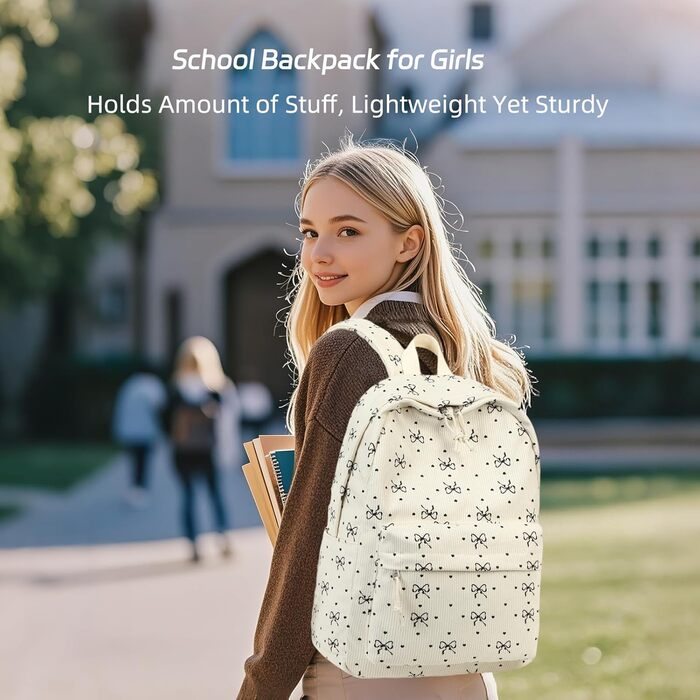 BTOOP Рюкзак унісекс 0122 (1 шт.) 17' з чорним сердечком з бантиком