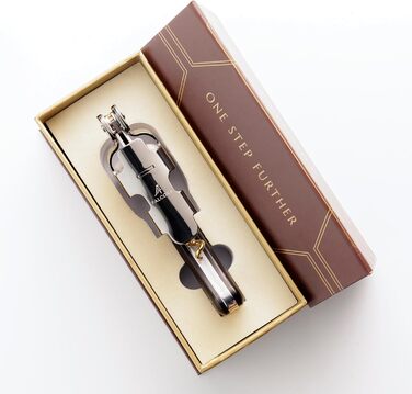 Професійний сомельє ніж FALCORK 249 – 2-ступеневий з фіксатором та захистом від поломки корка, для довгих пробок до 49 мм