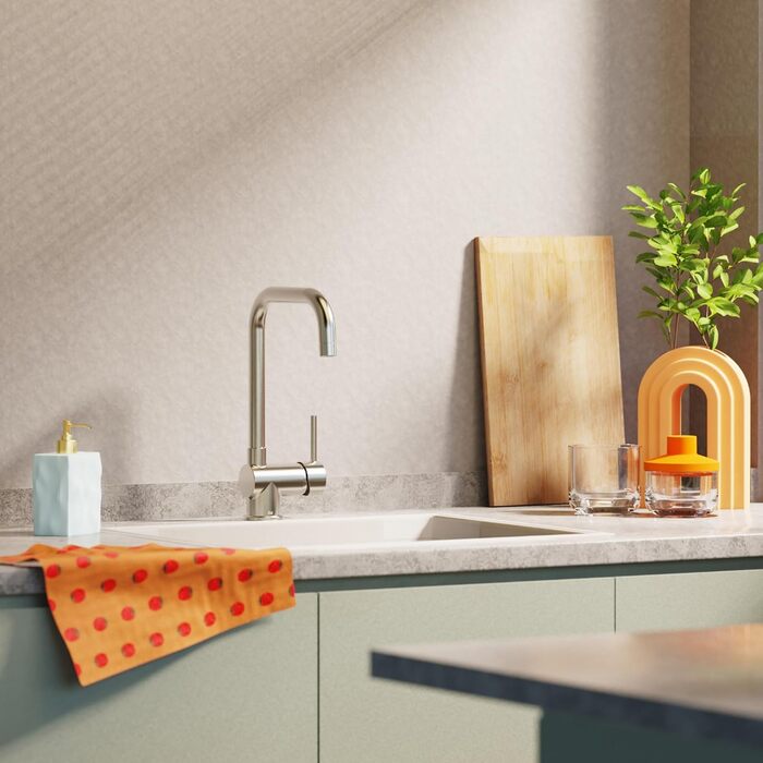 Змішувач для кухні EISL FUTURA NI182GANI з високим виливом, однорідний, з нержавіючою сталею