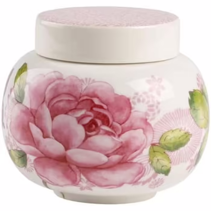 Villeroy & Boch Rose Cottage Sugar Bowl, 360 ml, Height: 8.5 cm, Premium Porcelain, White/Colorful