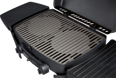 Enders® Gas Grill URBAN, Table Grill, Grilling, Cooking, and Baking Function, 2 Stainless Steel Burners, Small, with Grill Thermometer, Balcony, Camping Grill, Aluminum Die-Cast Housing, Cast Iron Grate, #2095