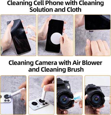 Набір для чищення клавіатури та телефону, багатофункціональний набір для ПК, ноутбука, AirPods, iPhone. Набір для чищення клавіатури з інструментом для виймання клавіш та очищувачем екрану (20 в 1)