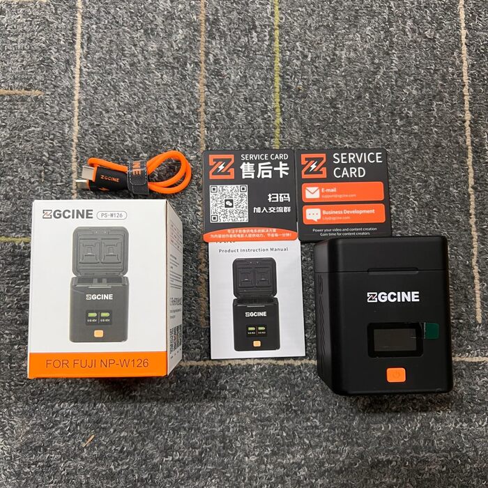 Зарядний кейс ZGCINE PS-W126 для камер з акумулятором FX NP-W126S
