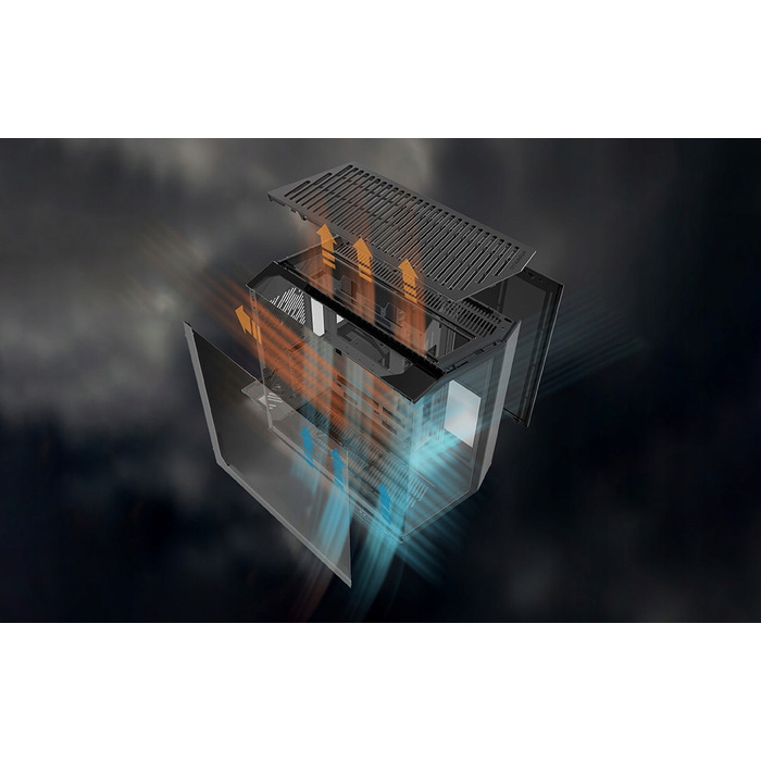 Корпус для ПК DarkFlash DY470 ATX Midi Tower, 4 вентилятори, ігровий