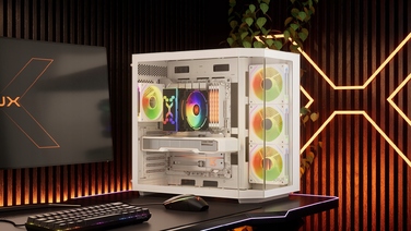 Корпус ATX KRUX Empero White, 4 вентилятори 120мм ARGB, тип 