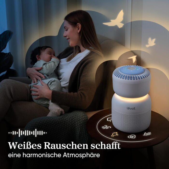 Повітряочищувач LEVOIT Core 400S з HEPA-фільтром для алергіків, з фільтром з активованого вугілля, CADR 433 м³/год до 90 м², для квартири, спальні та кімнати курців, тихий, індикатор PM2.5, автоматичний режим, керування через додаток та Alexa, сріблясто-б