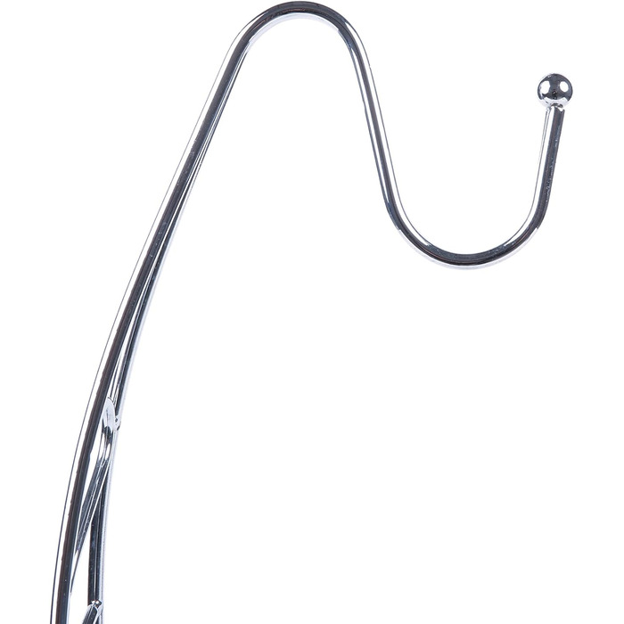 Металева фруктова корзина з кріпленням для бананів. 41 см, полиця для фруктів з дроту, підвісна стійка для бананів – хром (Ex-fb017)