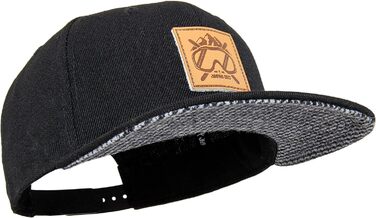 Кепка бейсболка Jumping Bird • Унісекс • Знімний козирок • Регульована • Чорна