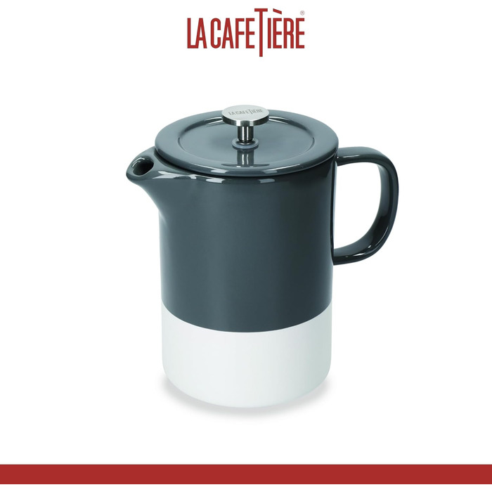 Френч-прес La Cafetière Barcelona 850 мл, керамічний, сірий