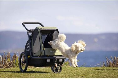 Hamax Puto Hundeanhänger (M, grün) - велосипедний причіп для собак, великий, зелений