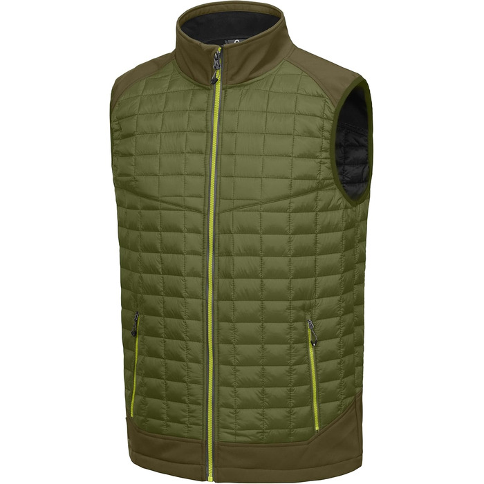 Little Donkey Andy Легка пухова жилетка для чоловіків. Тепла безрукавка для активного відпочинку, туризму, бігу (S, Оливковий)