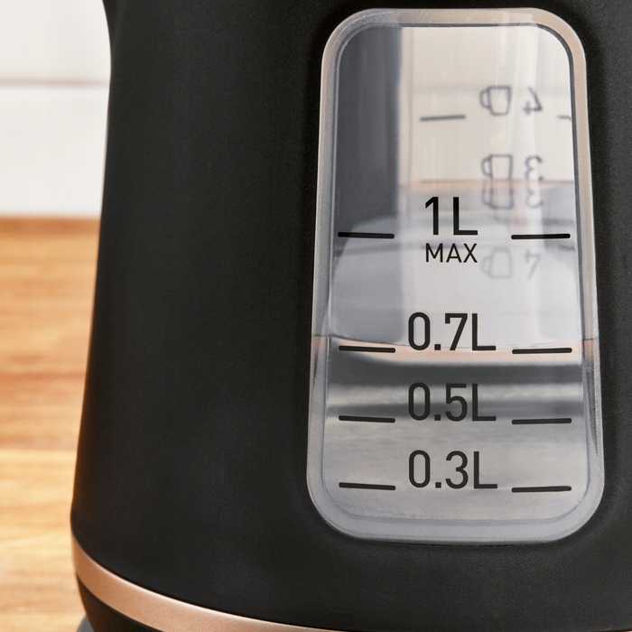 Електричний чайник Tefal KI533811, 2400 Вт, 1 л, чорний