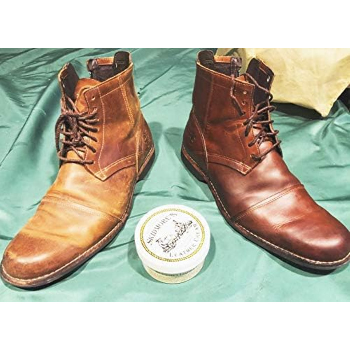 Skidmore's Original Leather Cream | 100% Natural, non-toxic, water-repellent formula is a conditioning and cleaning balm | 6 ounces