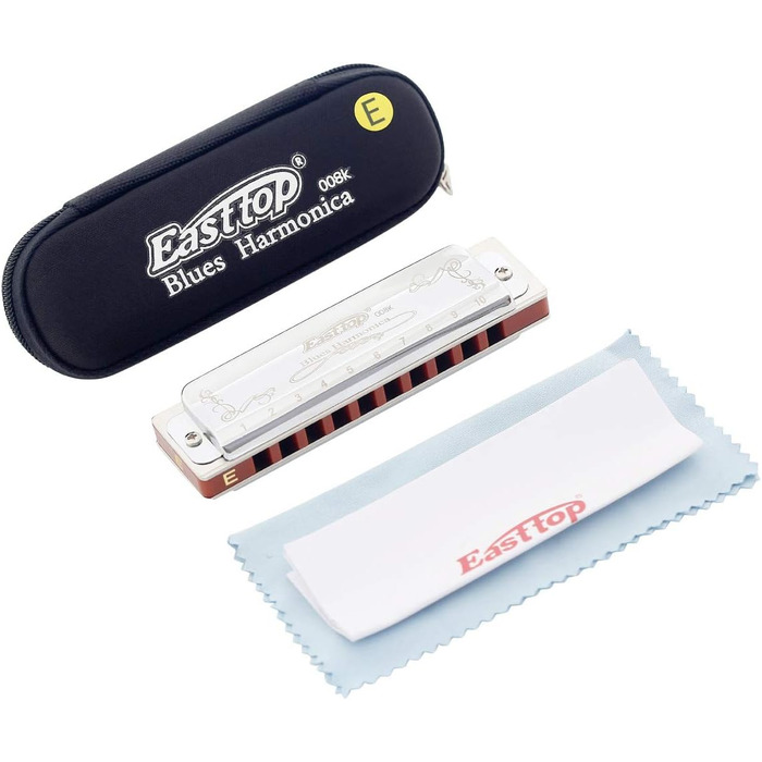 Гармоніка блюз East Top Diatonic 008K (E) - 10 отворів, 20 тонів, для дорослих, професіоналів та студентів