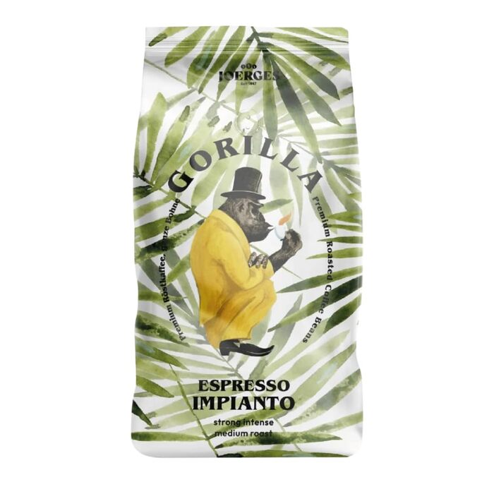 Кава в зернах Joerges Gorilla Espresso, шоколадний смак із фруктовим післясмаком, 1 кг
