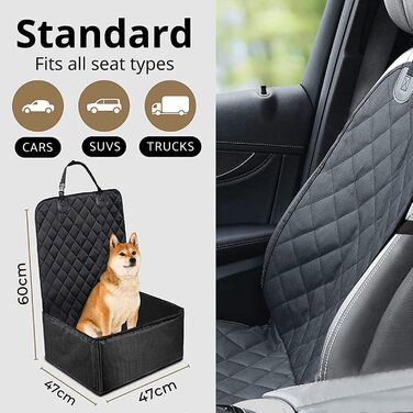 Автокрісло для собак OKYUK: водонепроникне, антиковзаюче, 2-в-1 для собак середніх та малих порід