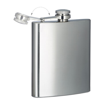 Relaxdays Stainless Steel Flask 200 ml